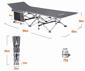 Кровать King Camp Folding bed - Кемпинговая мебель - Раскладные кровати - Интернет магазин палаток ТурХолмы
