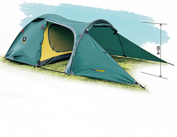 Кемпинговая палатка TauMann Tramp 3 - Палатки - Туристические - Интернет магазин палаток ТурХолмы